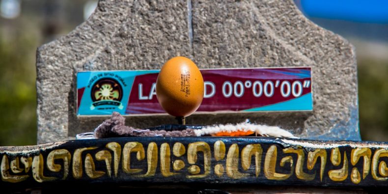 balance an egg at the real equator